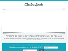 Tablet Screenshot of christinelewicki.com